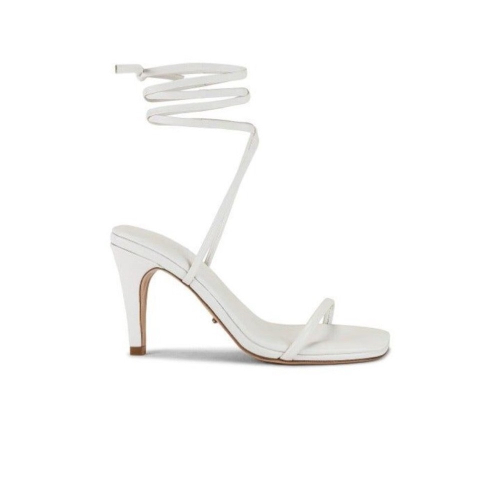 Tony Bianco Jenna White Leather Sandal Heels | Bridal | Sz 8